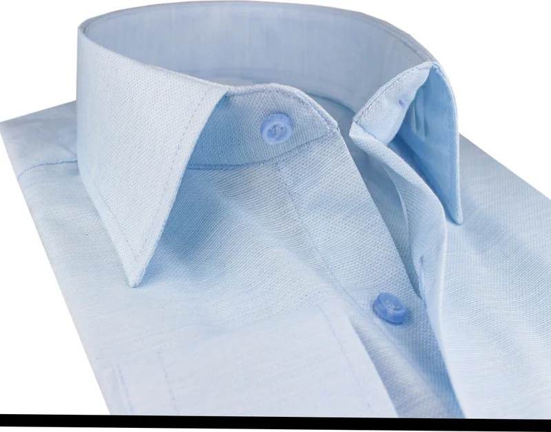 Varetta Classic Cut Plain Oxfort Ice Blue Men's Shirt