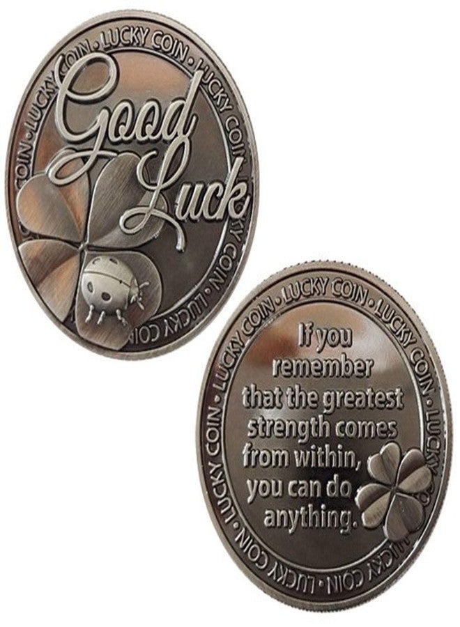 HARPIMER Lucky Coin Good Luck Sentimental Good Luck Coins Engraved Message Keepsake Gift Set Charm - Image 1