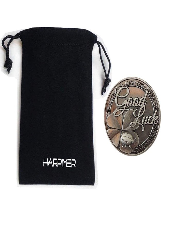 HARPIMER Lucky Coin Good Luck Sentimental Good Luck Coins Engraved Message Keepsake Gift Set Charm - Image 2