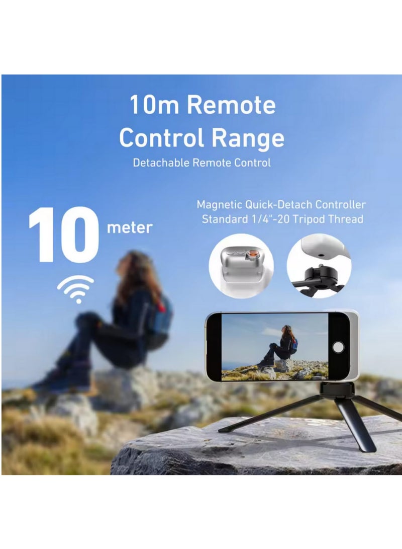 1PCS Fun Shot Magnetic Phone Camera Grip DSLR Style Shutter Handle for iPhone Android Detachable Wireless Shutter Button1/4inch Screw Mount Ergonomic Comfort Holder for Photography Vlogging - Image 3