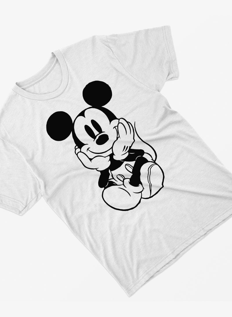 Fashion World Cotton T-shirt Printed with High-quality Cartoon Mickey Mouse - Image 2