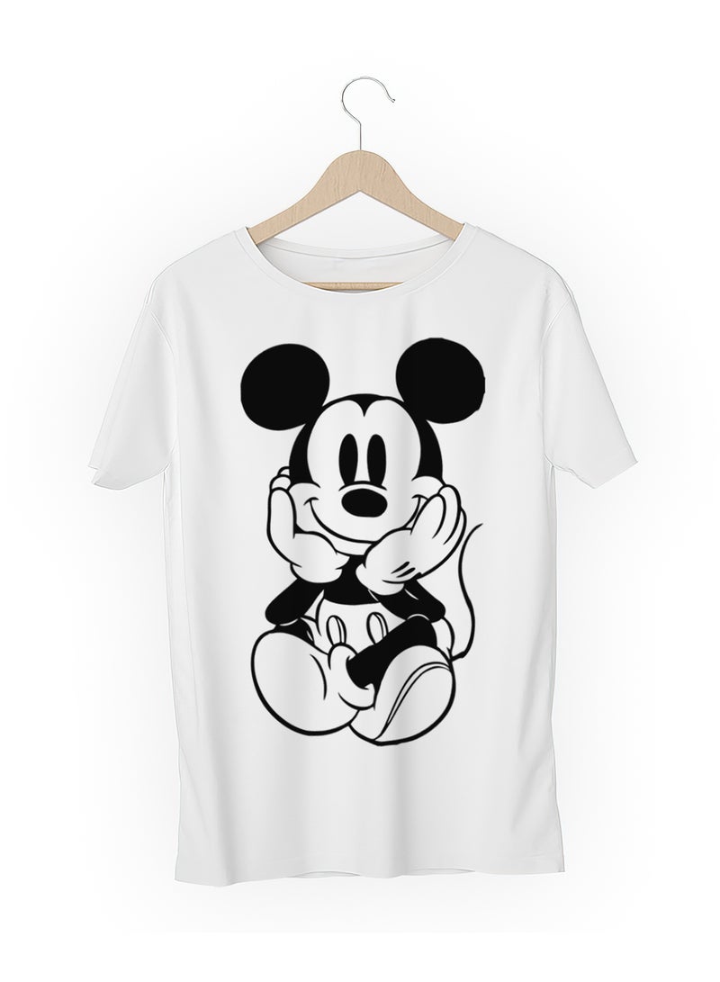 Fashion World Cotton T-shirt Printed with High-quality Cartoon Mickey Mouse - Image 3