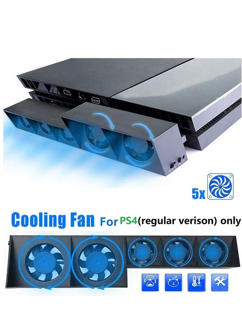 USB Cooling Fan 5 Cooler External Turbo Temperature Control Compatible with Sony Playstation 4 PS4 Gaming Console  - Image 5
