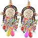 Bissap Conure Toys 2PCS Bird Parrot Foraging Shredder Hanging Toys Sola Balls with Sand Hammer for Small Parrots Parakeets Conures Cockatiels Love Birds Cage Toy - Image 3