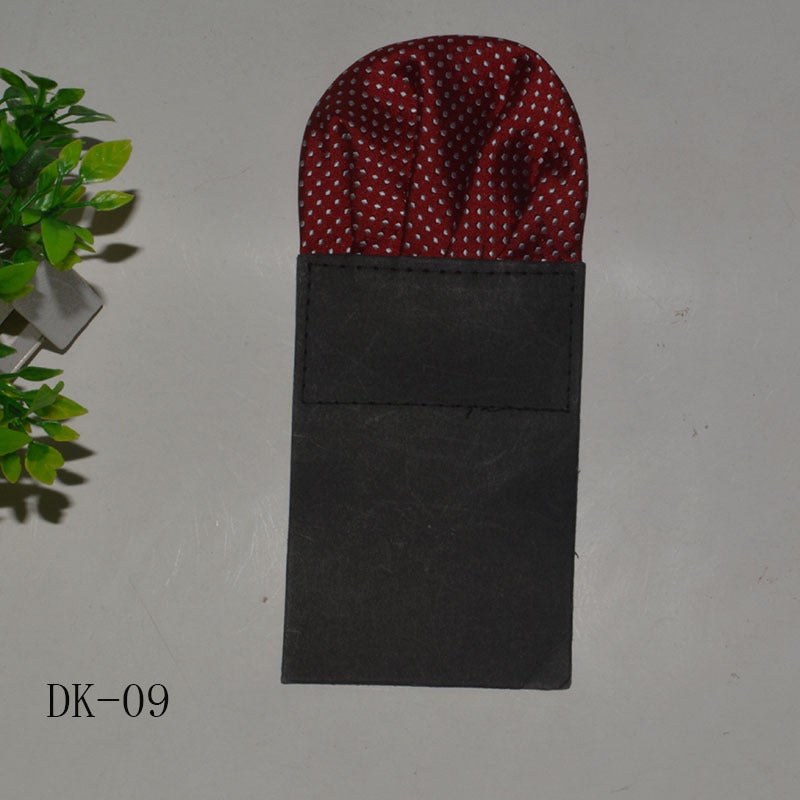 Men'S Dress Suit Pocket Towel Solid Color Square Handkerchief Solid Color Elegant Breast Towel Factory - Image 1