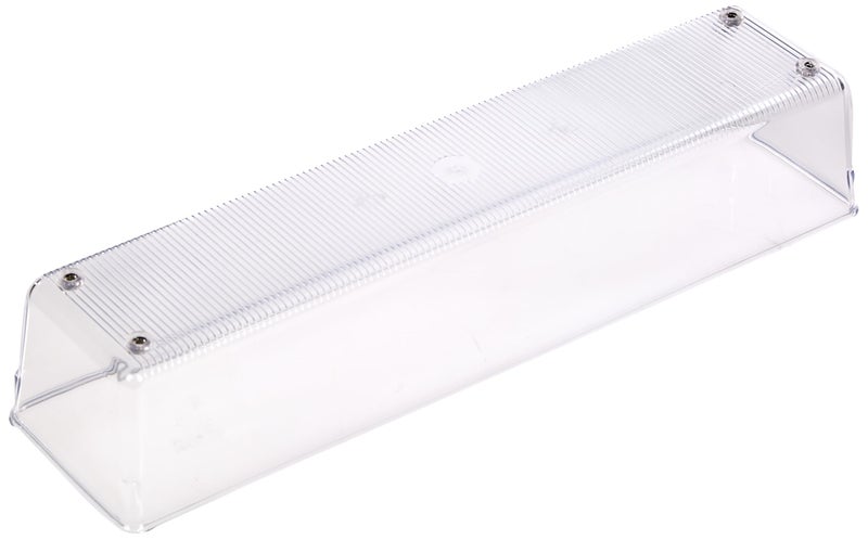 InterDesign iDesign Recycled Plastic Drawer Organizer, Set of 2, The Linus Collection - 4" x 16" x 3", Clear Bins - Image 3