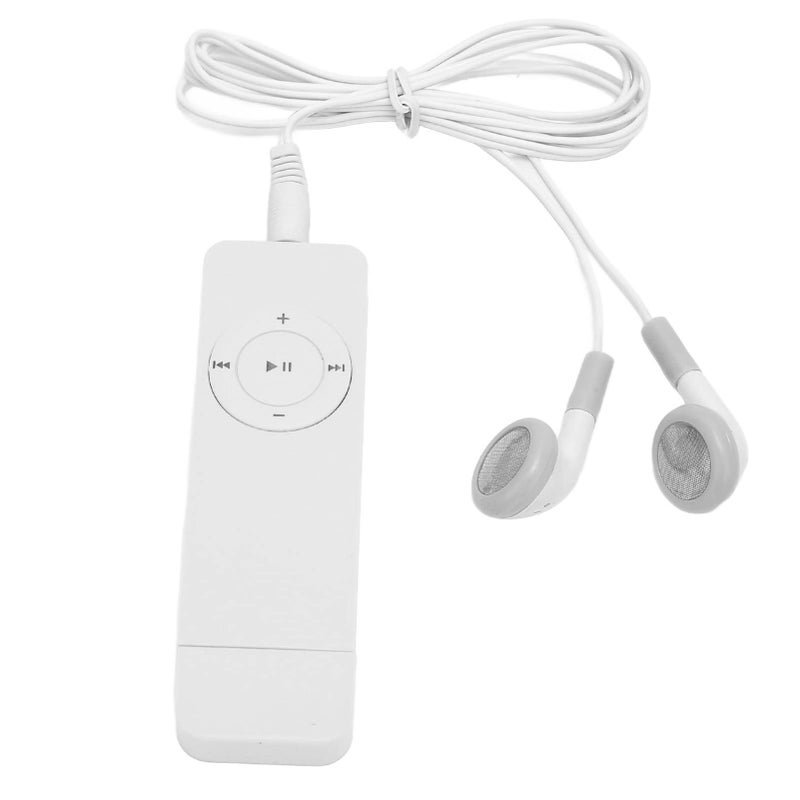 White MP3 Player Mini Portable Music Player Lossless Sound Support Up To 64GB For Students Running Travel - Image 3