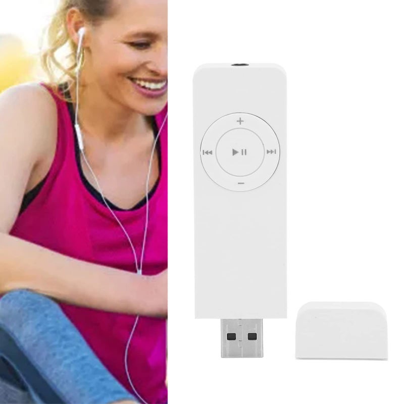 White MP3 Player Mini Portable Music Player Lossless Sound Support Up To 64GB For Students Running Travel - Image 4