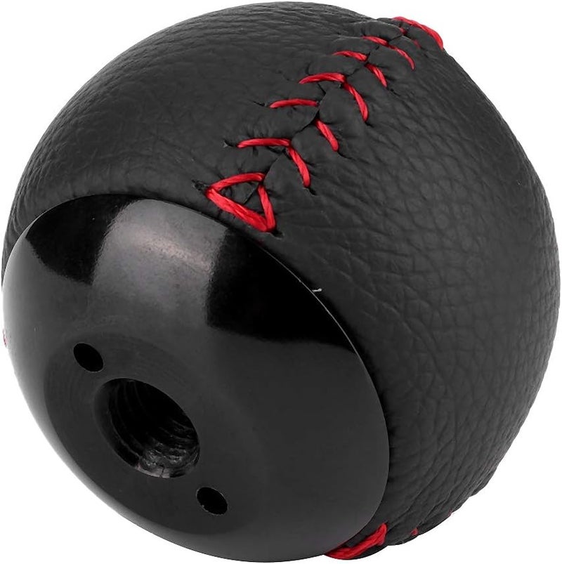 Shift Knob Leather with M10 x 1.5 Thread, Black Aluminum Shifter Lever for CRZ Type R - Lightweight Design, Easy Installation, Enhanced Driving Comfort (6th gear) - Image 3