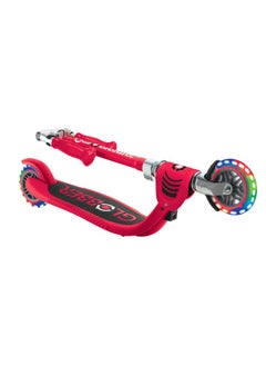 GLOBBER Globber Flow Foldable Junior Lights 2-wheel Scooter in Red  - Image 3