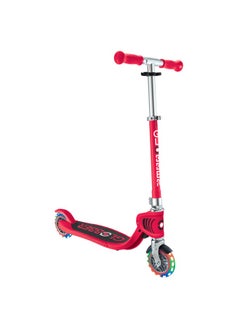 GLOBBER Globber Flow Foldable Junior Lights 2-wheel Scooter in Red  - Image 1