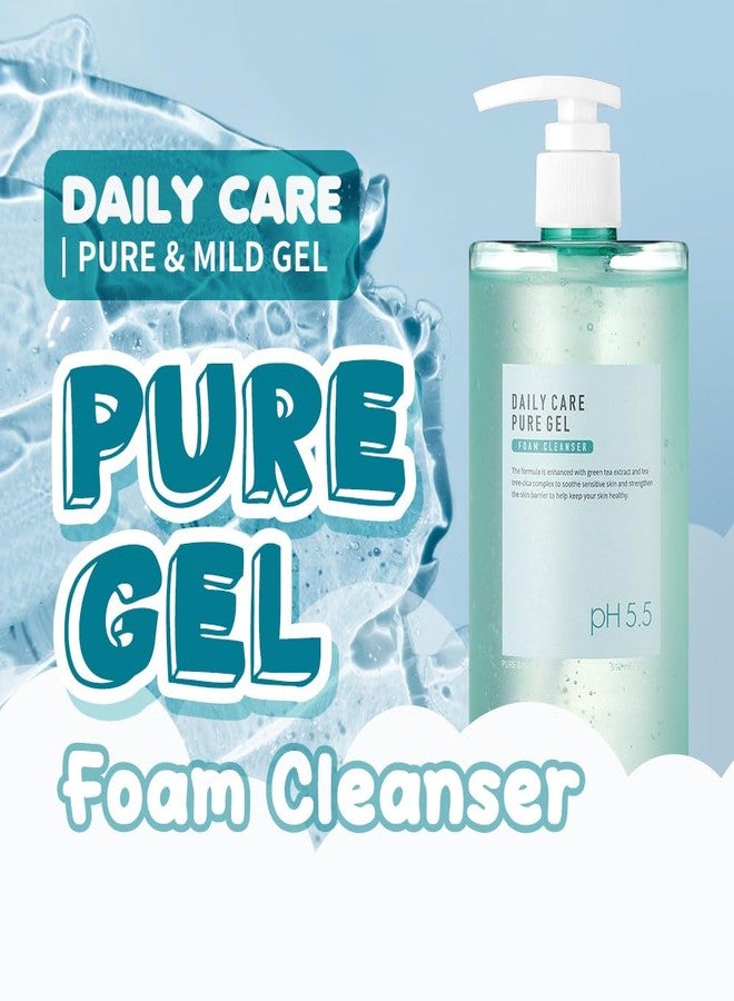 EUNYUL Daily Care Pure Gel Foam Cleanser 17.3 fl. Oz. pH 5.5 Gel with Pump type Large Size Face Wash - Image 2