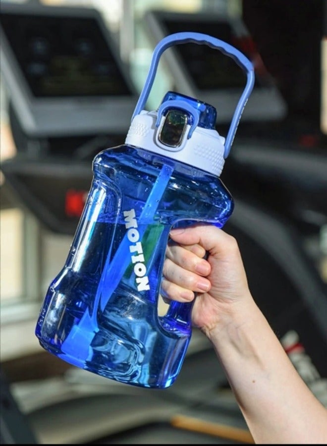 زجاجة شيكر لزجاجة ماء رياضية خالية من البيسفينول A إبريق كبير للشرب للتدريب في الهواء الطلق وكمال الأجسام والتخييم وأكثر - Image 4