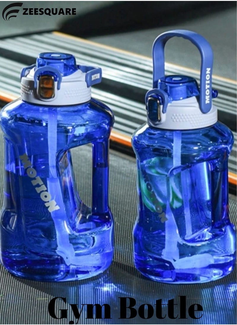ZEESQUARE - Shaker Bottle for Gym Water Bottle BPA-Free Drinking Big Jug for Outdoor Training Bodybuilding Gym Camping and More - Image 1
