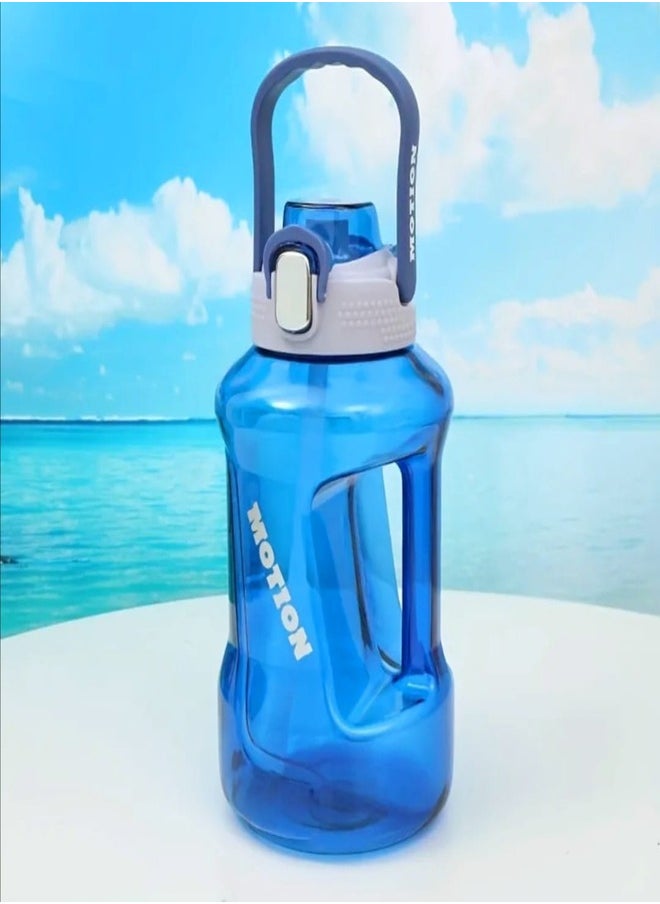 ZEESQUARE - Shaker Bottle for Gym Water Bottle BPA-Free Drinking Big Jug for Outdoor Training Bodybuilding Gym Camping and More - Image 1