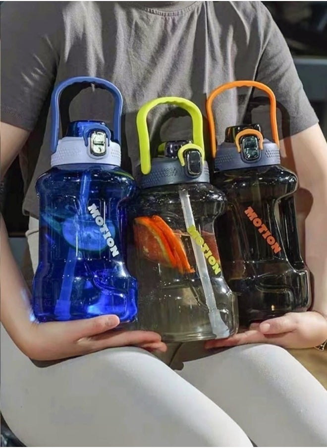 ZEESQUARE - Shaker Bottle for Gym Water Bottle BPA-Free Drinking Big Jug for Outdoor Training Bodybuilding Gym Camping and More - Image 1
