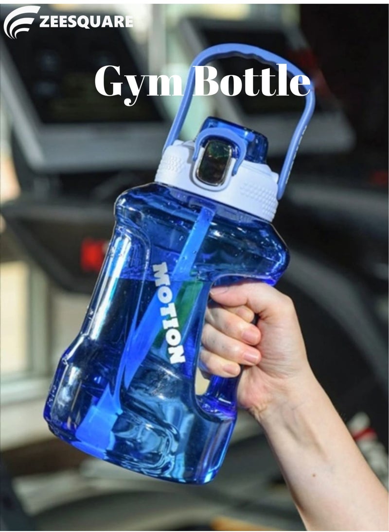 ZEESQUARE - Shaker Bottle for Gym Water Bottle BPA-Free Drinking Big Jug for Outdoor Training Bodybuilding Gym Camping and More - Image 1