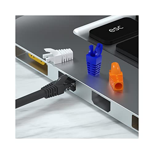 VIVOCH 50 Pcs Cat5 Cat5E Cat6 Strain Relief Boot, RJ45 Plug Connector Cover Modular Network Plug Connector Cap Cable Connector Boots, White - Image 4