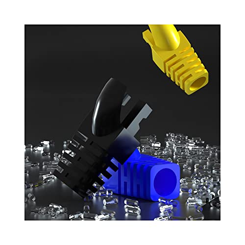 VIVOCH 50 Pcs Cat5 Cat5E Cat6 Strain Relief Boot, RJ45 Plug Connector Cover Modular Network Plug Connector Cap Cable Connector Boots, White - Image 5