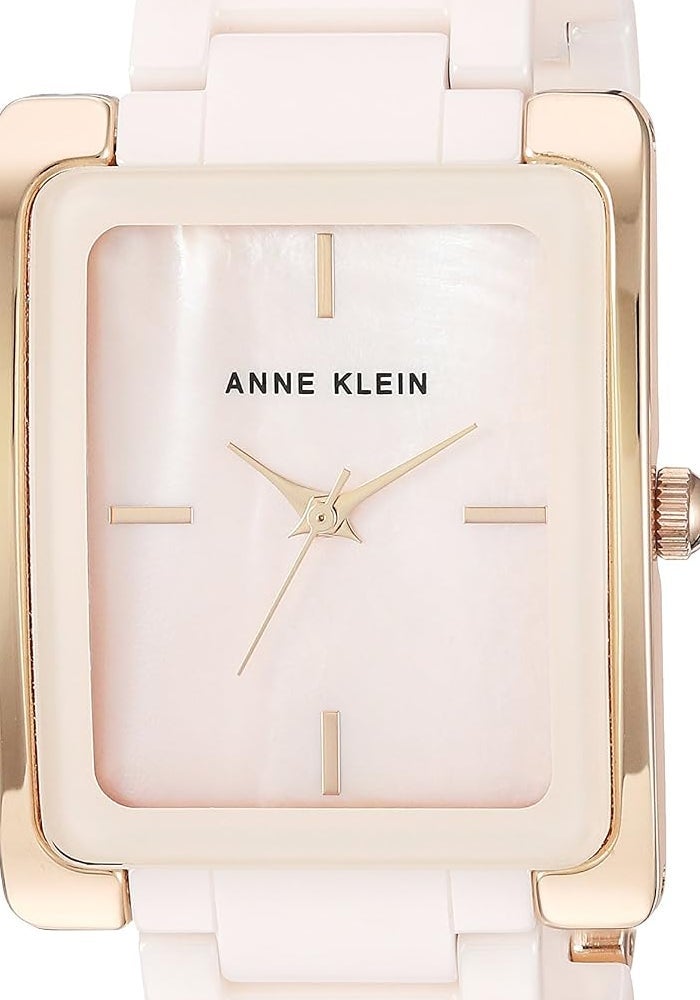 Anne Klein Women's Ceramic Bracelet Watch - Light Pink/Rose Gold - Image 1