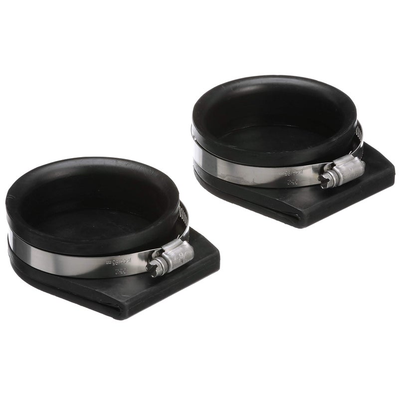 Seachoice Exhaust Guard Covers, Fits 3 in. OD Pipe, Black Rubber with Stainless Steel Hose Clamp - Image 1