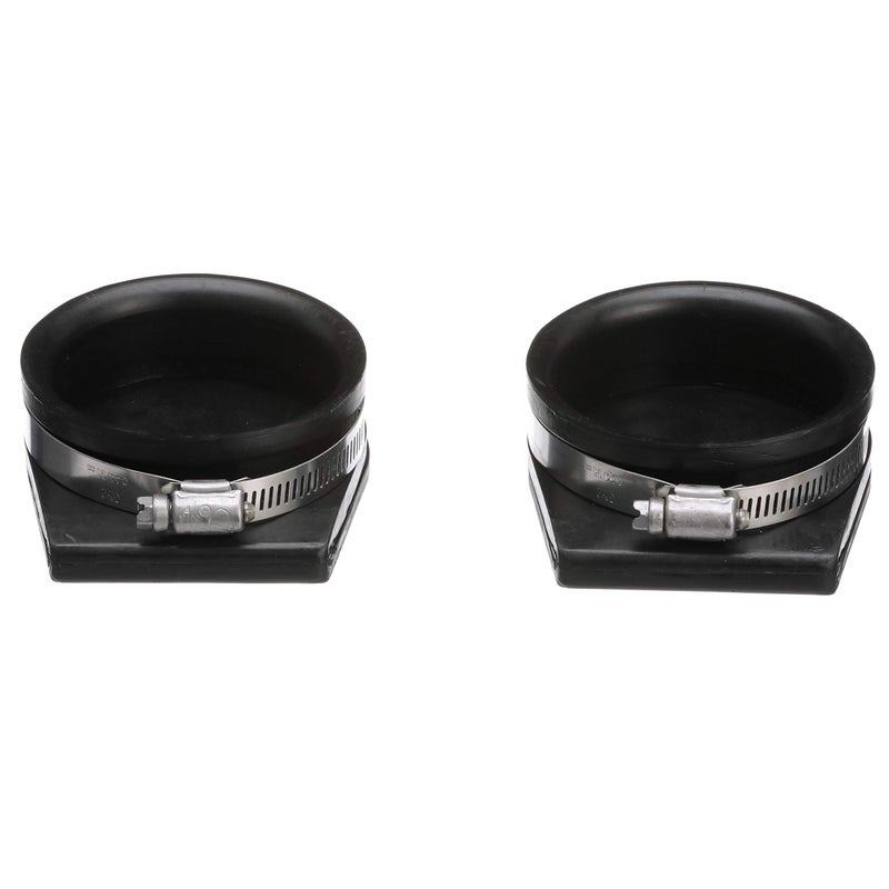 Seachoice Exhaust Guard Covers, Fits 3 in. OD Pipe, Black Rubber with Stainless Steel Hose Clamp - Image 3