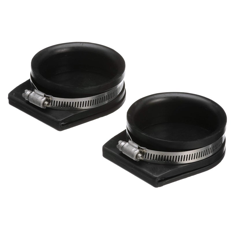 Seachoice Exhaust Guard Covers, Fits 3 in. OD Pipe, Black Rubber with Stainless Steel Hose Clamp - Image 2