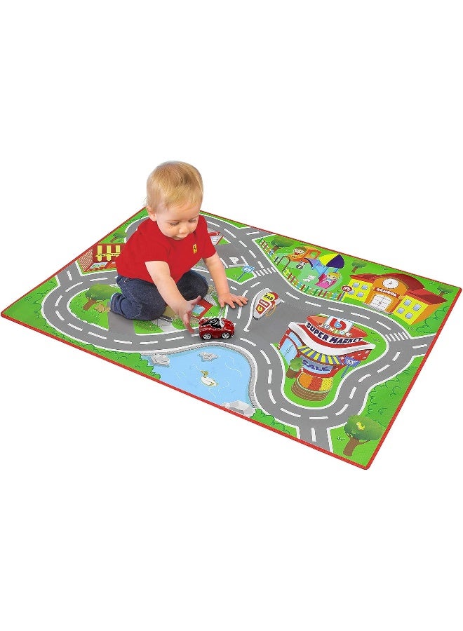 BB Junior City Playmat with 1pc LaFerrari Toy Car - Image 1