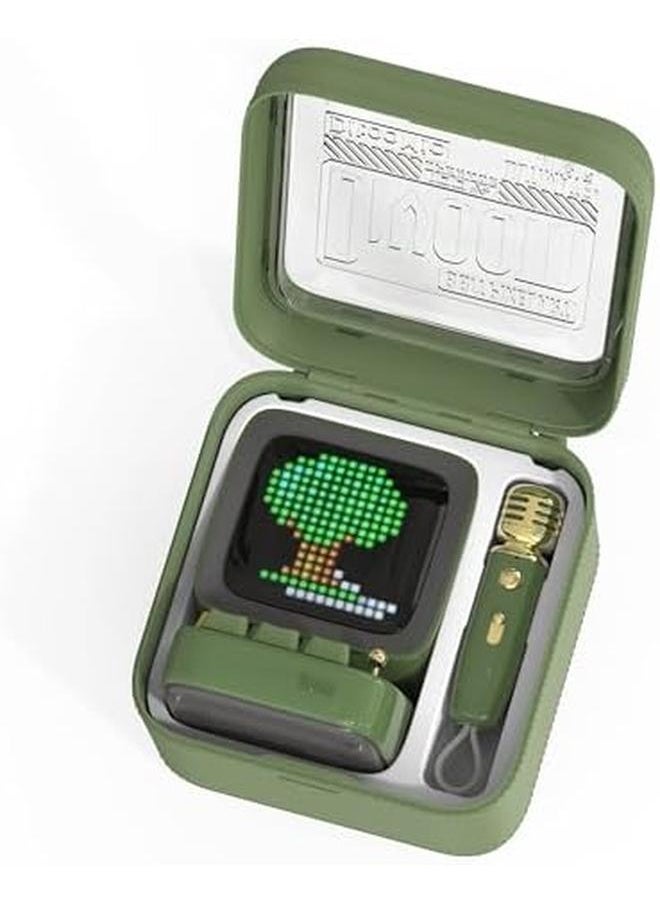 Divoom Ditoomic Bluetooth Speaker Microphone Karaoke Function Green  - Image 3