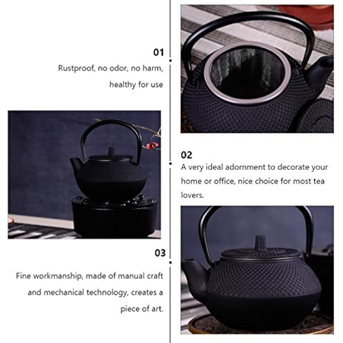 ريحني غلاية شاي على موقد صفير إبريق شاي بمقبض أوبريق قهوة حديث للمنزل في مطعم فندق أسود - Image 4
