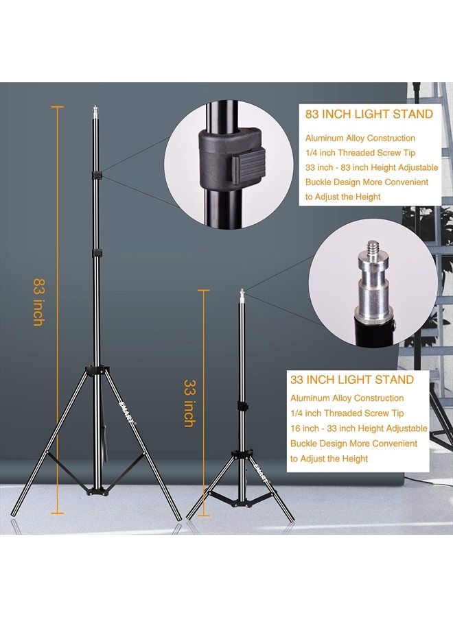 EMART Umbrella Photography Lighting Kit with 700W CFL 5500K Bulbs,Soft Light Continuous Reflective Umbrella Lights Photography Kit for Portrait Studio Video Recording, Filming, Podcast - Image 4