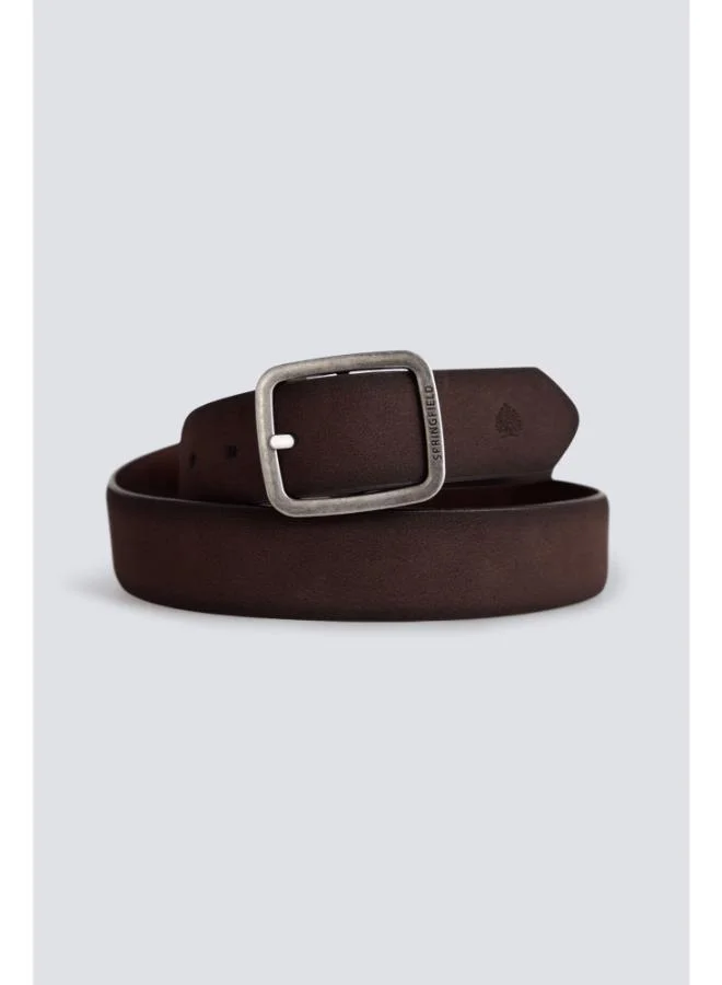 Springfield  Reversible faux leather belt for Men | Best Price UAE