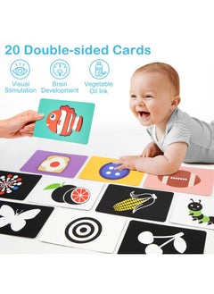 Tummy Time Toys With Baby Mirror 20 High Contrast Cards And Cloth Crinkle Book Baby Toys 0 3 6 12 Months Infant Montessori Toy For Newborn Boys Girls - pzsku/Z343E896E6440F67AE75EZ/45/_/1720003188/bcc5507d-f97c-46bc-bce6-456a9cb301ea