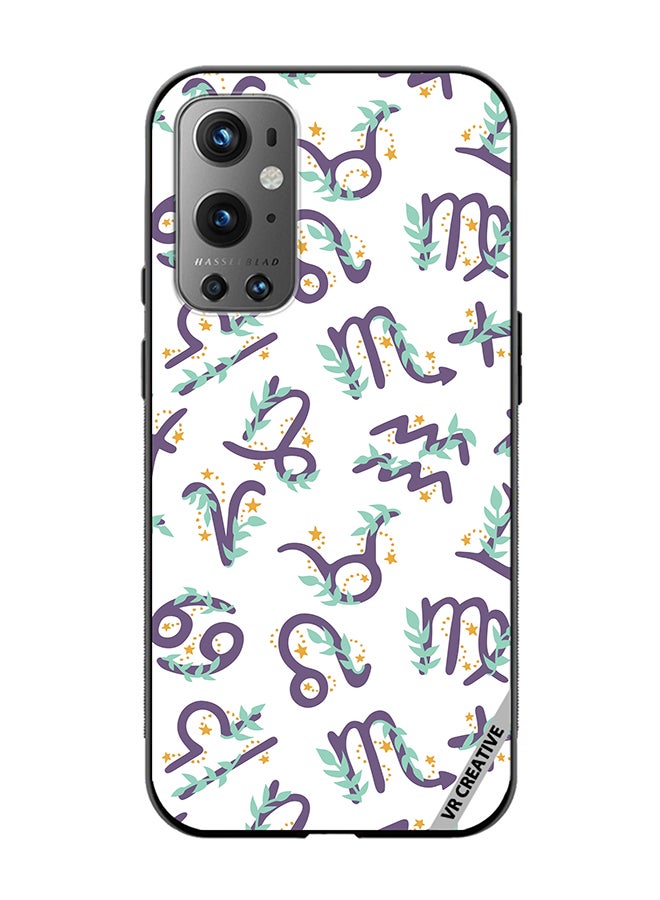 VR CREATIVE Protective Case Cover For OnePlus 9 Pro Cute Vector Pattern With Zodiac Sign Design Multicolour - Image 1