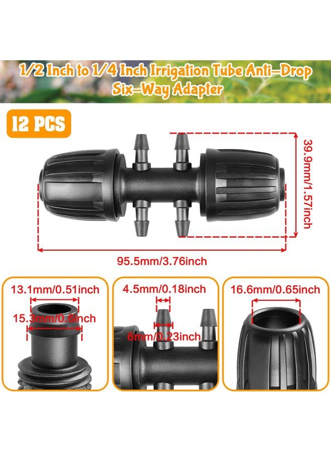 Gardrip 1/2 Inch Drip Irrigation Valve: 1/2 in. In-line Shut Off Valves for 1/2 Inch Drip Irrigation Tubing (1/2" ID x 0.640" OD) Barbed Cut Off Switch Valve for Garden Irrigation System (8 Pack) - Image 2