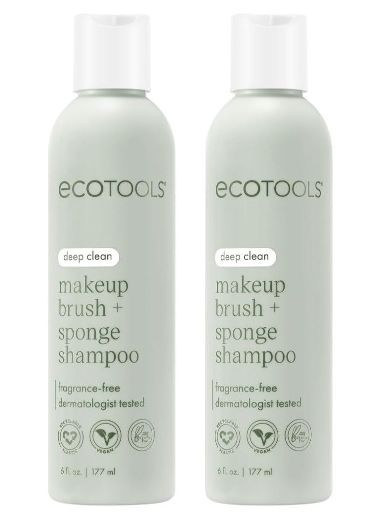 Ecotools Makeup Brush & Sponge Shampoo/ Cleanser 177 ml 2 Count - Image 1