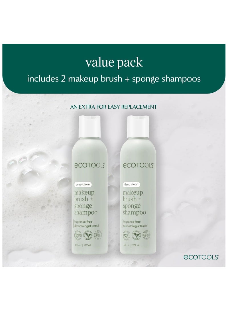 Ecotools Makeup Brush & Sponge Shampoo/ Cleanser 177 ml 2 Count - Image 2