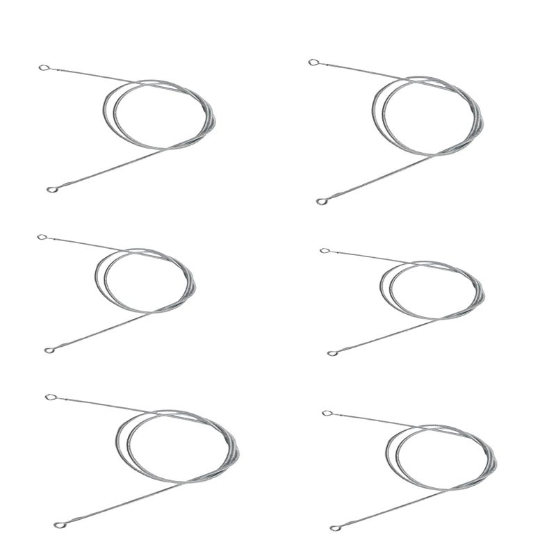 advancedestore 1m Window Net Caravan Steel Curtain Wire Spring Cord Cable Kit with Hooks and Eyes Silver 1m (Pack of 6(FLX) - Image 5