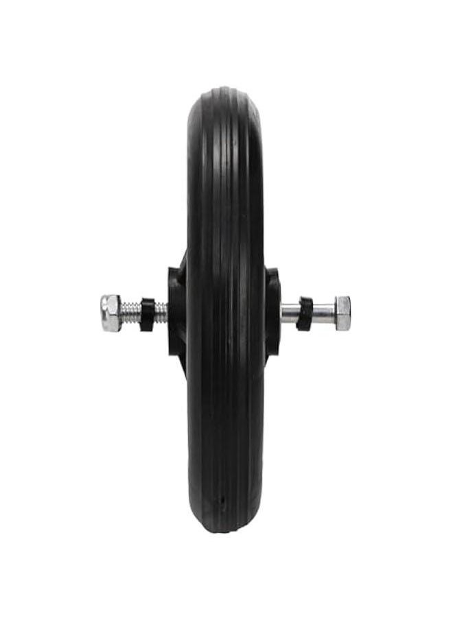 Arabest 4 Pack Wheel Replacement, 6 Inch Anti-Slip Solid Caster Roller Wheels for Walkers, Heavy-Duty Office Wheelchair Front Wheel Accessories, Safe Rolling for all Floors, Black  - Image 4