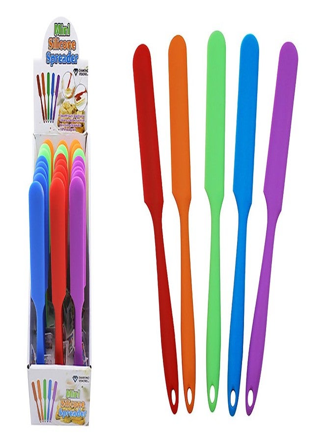 Diamond Visions 11-1836 Mini Silicone Spatula Frosting Spreader MultiPack in Assorted Colors (2 Spatulas)