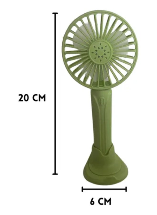 Raxoom Small Desk Fan Portable Fan Usb Rechargeable Fan Desk Wind Fan Air Cooler Rechargeable Air Cooler Chilling Fans (green) - Image 2