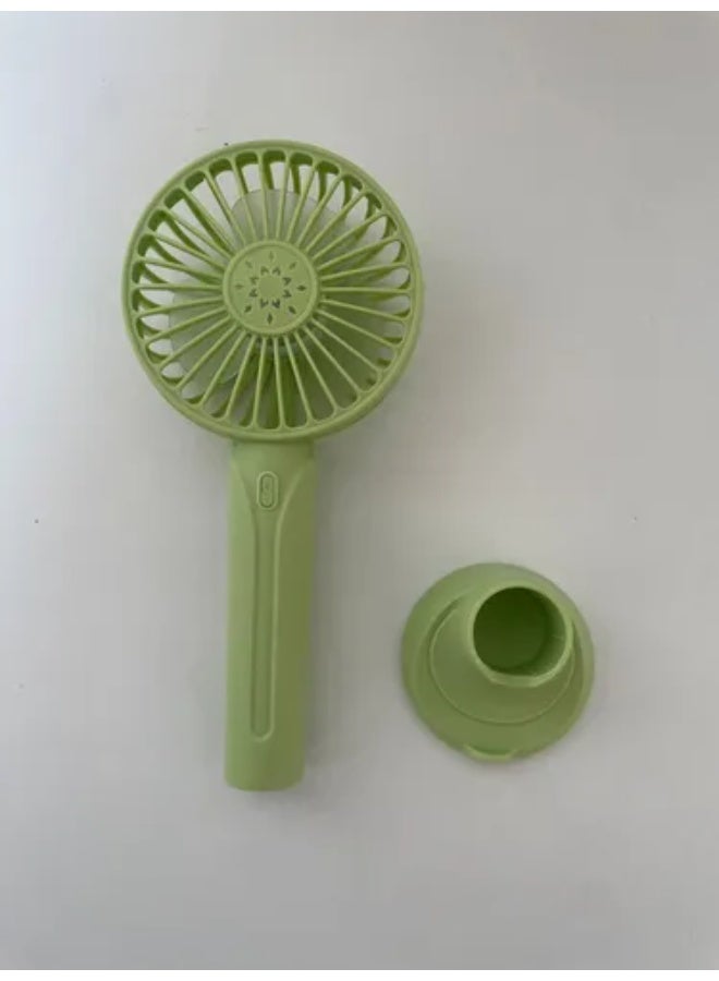 Raxoom Small Desk Fan Portable Fan Usb Rechargeable Fan Desk Wind Fan Air Cooler Rechargeable Air Cooler Chilling Fans (green) - Image 3