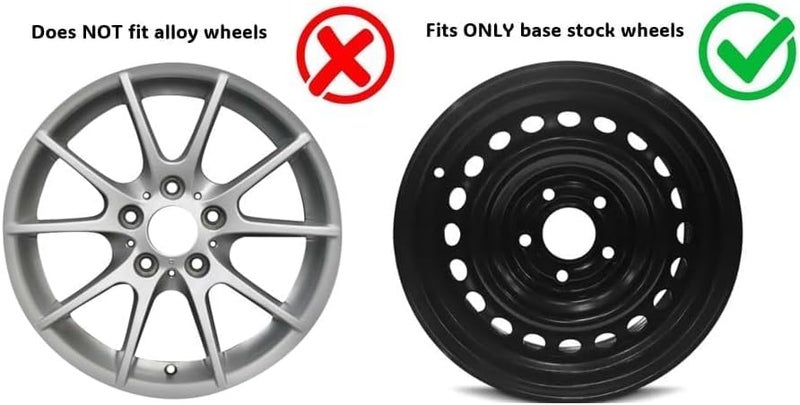 Pilot Automotive 17 Inch Spyder Black & Silver Hubcap Set - Image 4