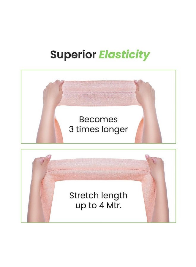 MY ARMOR ضمادة لاصقة مرنة فاخرة للدعم وتخفيف الألم، 10 سم × 4 م، قطعة واحدة - Image 5