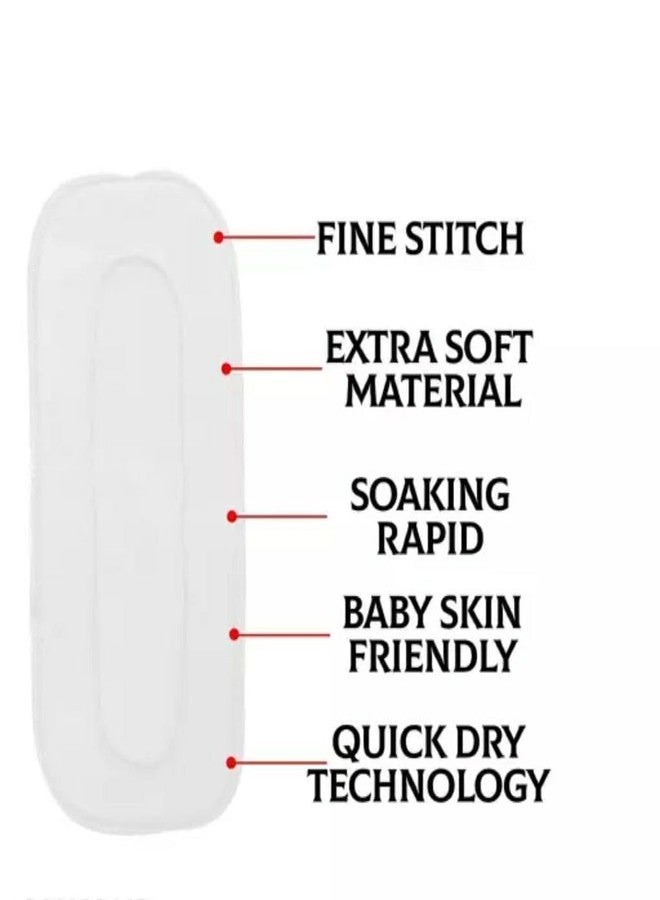 FIRAGE Reusable Baby Cloth Nappies, Adjustable Snap Buttons For 0 to 3 Years With Insert Pads Leak Proof Washable Diapers For New Born Babies Pack of 3, Green Blue Red - Image 4
