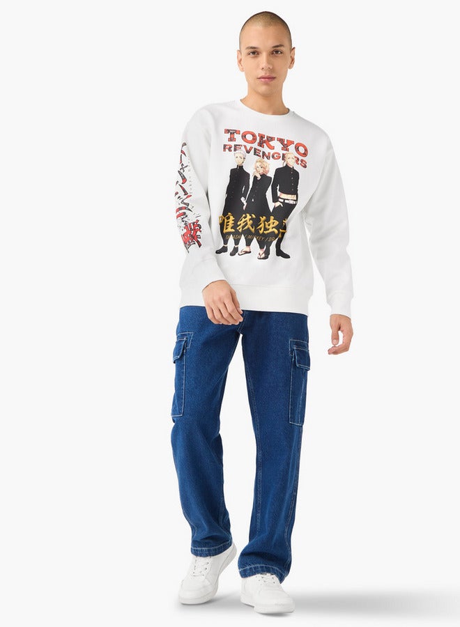 SP Characters Tokyo Revengers Graphic Print Sweatshirt - Image 2