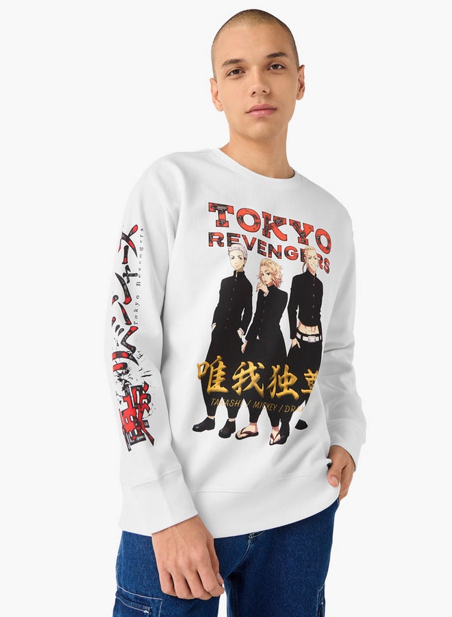 SP Characters Tokyo Revengers Graphic Print Sweatshirt - Image 1