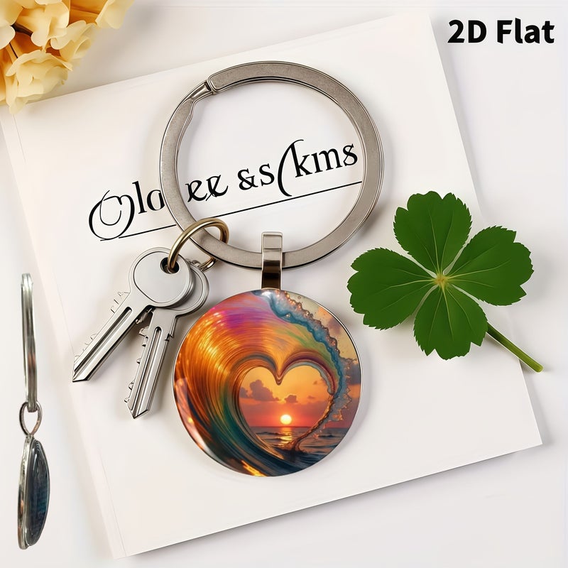 36 Piece Set Valentine S Day Keychain Hanging Set With 12 Keychain Pendants 12 Decorative Cards 12 Gift Bags For Her Him Valentine S Day New Year Gift - Image 2