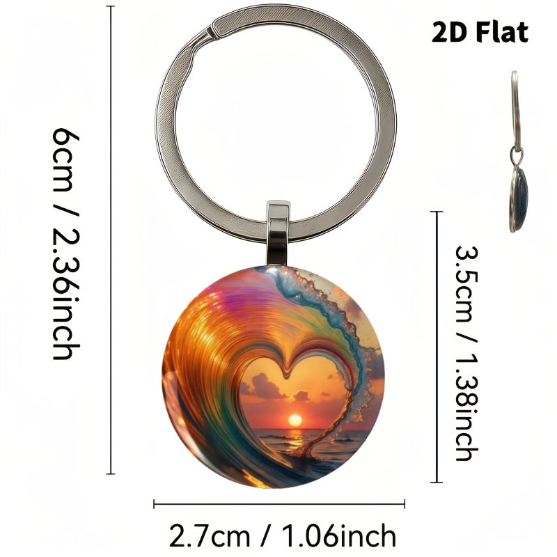 36 Piece Set Valentine S Day Keychain Hanging Set With 12 Keychain Pendants 12 Decorative Cards 12 Gift Bags For Her Him Valentine S Day New Year Gift - Image 3