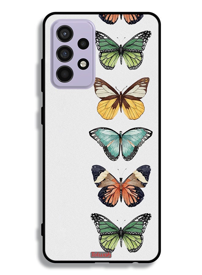 Tolwak Samsung Galaxy A52s 5G Protective Case Cover Four Butterflies - Image 1